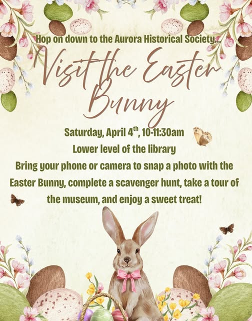 Visit the Easter Bunny, Scavenger Hunt, and Museum Tour