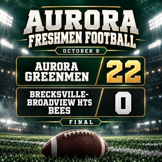 Aurora Freshmen Football Blanks Brecksville Broadview Heights 22 to 0