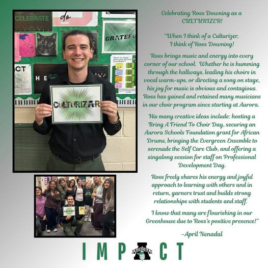 Aurora Choir Director Ross Downing Honored as ‘Culturizer’