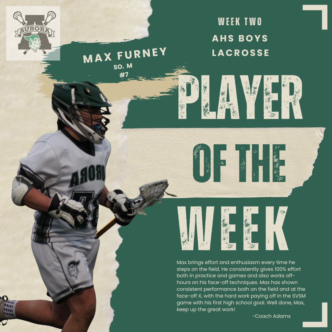 Player of the Week: Max Furney, Face-Off Success, and First Career Goal