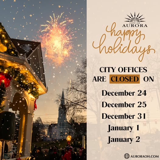 City of Aurora Holiday Hours